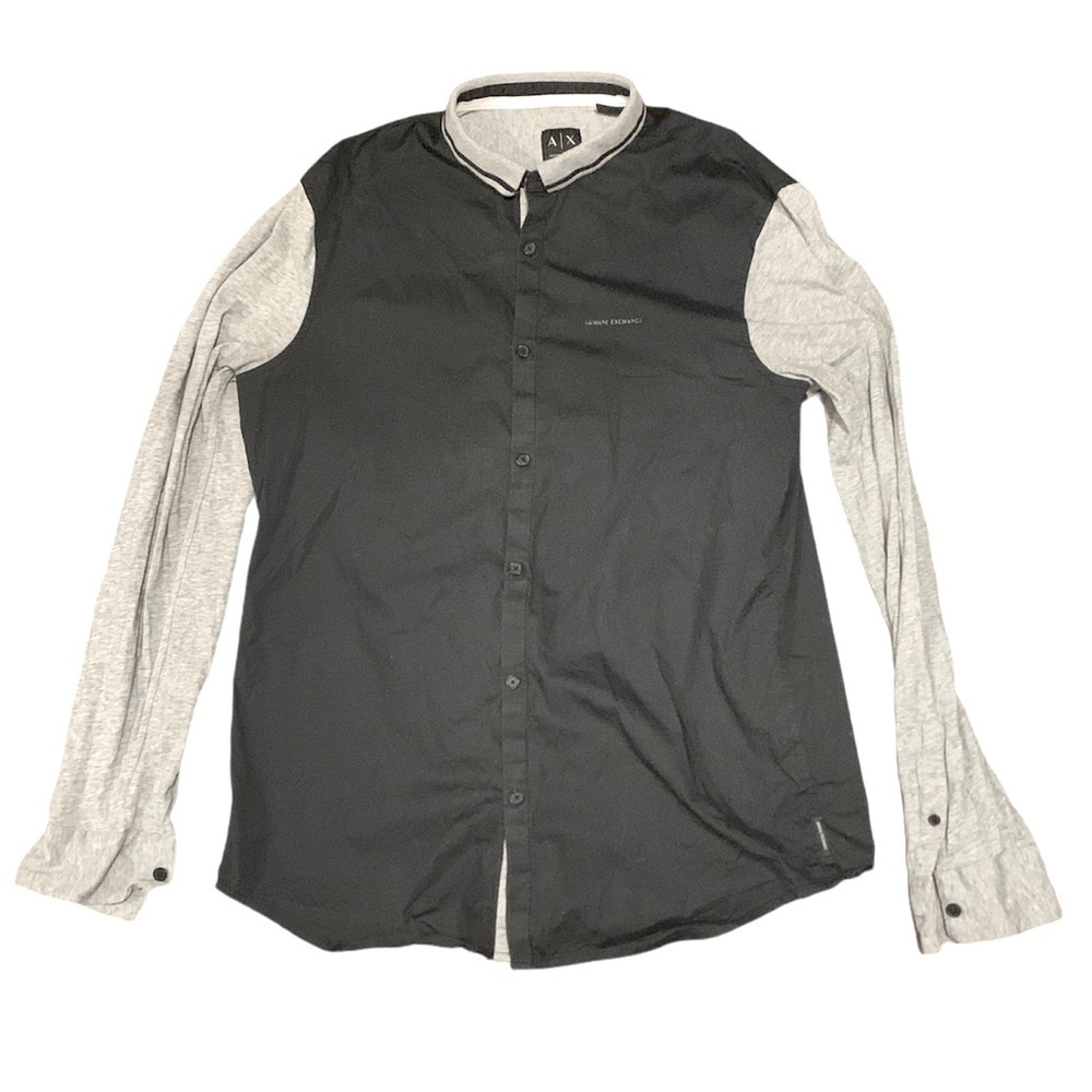 Armani Exchange Slim Fit Tipped Collar Shirt